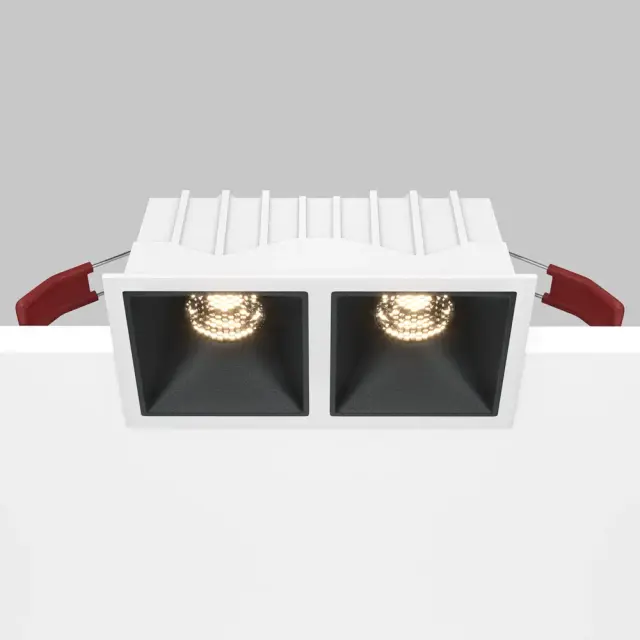Встраиваемый точечный светильник Maytoni ALFA LED — черный, ракурс 6
