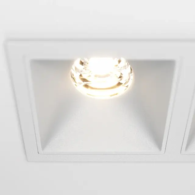 Встраиваемый точечный светильник Maytoni ALFA LED — белый, ракурс 3
