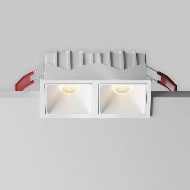 Встраиваемый точечный светильник Maytoni ALFA LED — белый, ракурс 2