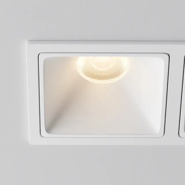 Встраиваемый точечный светильник Maytoni ALFA LED — белый, ракурс 3