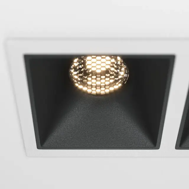 Встраиваемый точечный светильник Maytoni ALFA LED — черный, ракурс 9