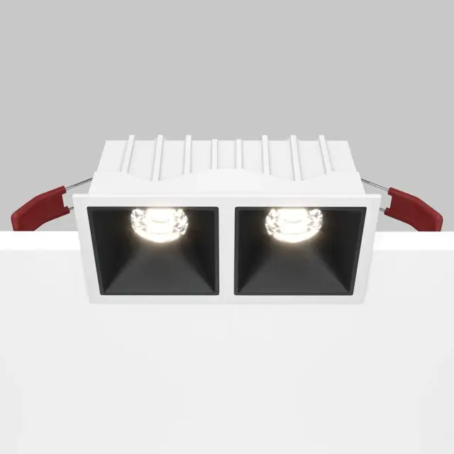 Встраиваемый точечный светильник Maytoni ALFA LED — черный, ракурс 2
