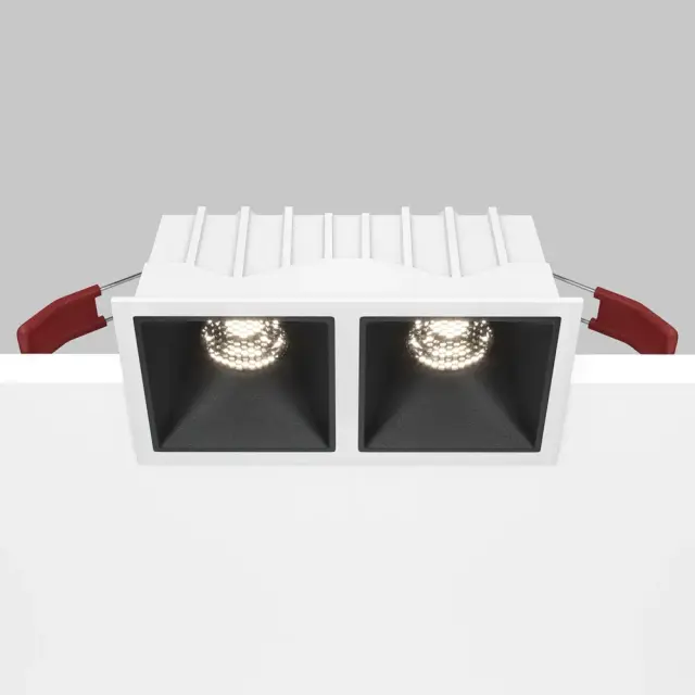 Встраиваемый точечный светильник Maytoni ALFA LED — черный, ракурс 6