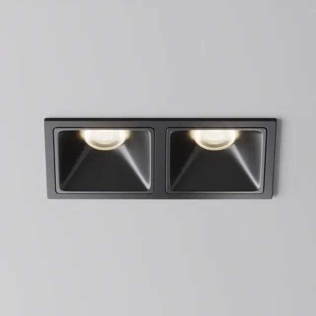 Встраиваемый точечный светильник Maytoni ALFA LED — черный