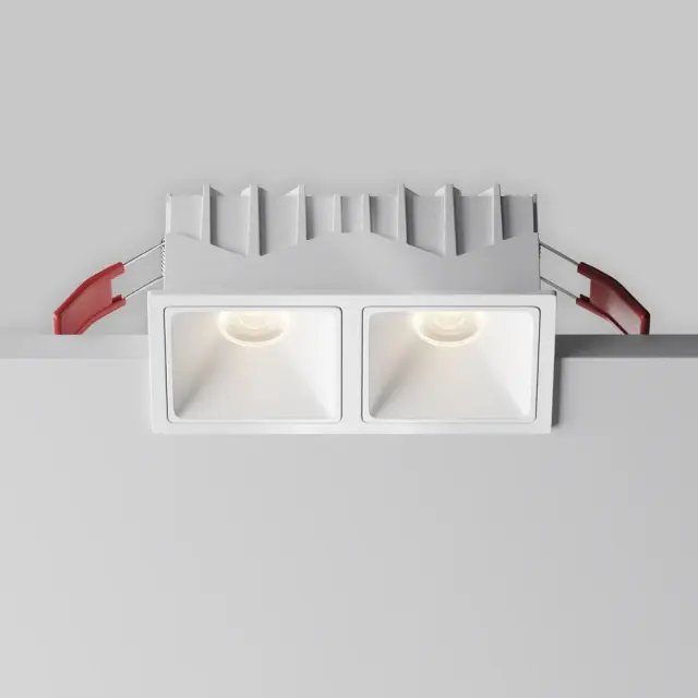 Встраиваемый точечный светильник Maytoni ALFA LED — белый, ракурс 2