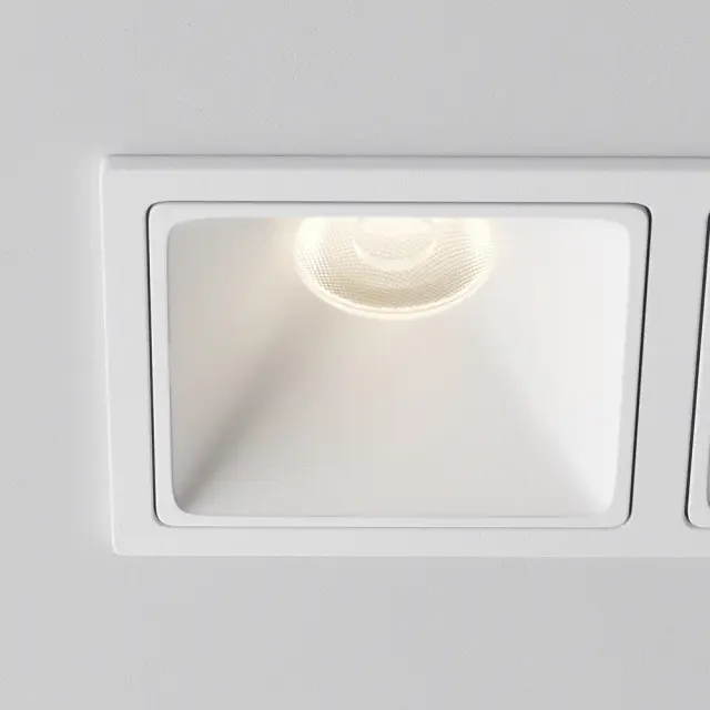 Встраиваемый точечный светильник Maytoni ALFA LED — белый, ракурс 3