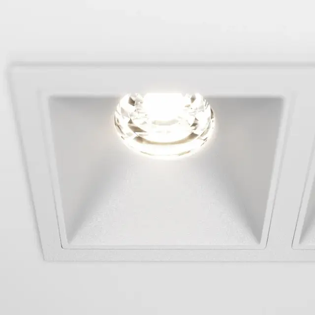 Встраиваемый точечный светильник Maytoni ALFA LED — белый, ракурс 3