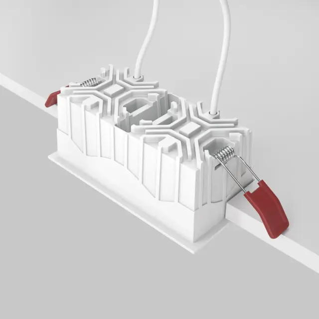 Встраиваемый точечный светильник Maytoni ALFA LED — белый, ракурс 4
