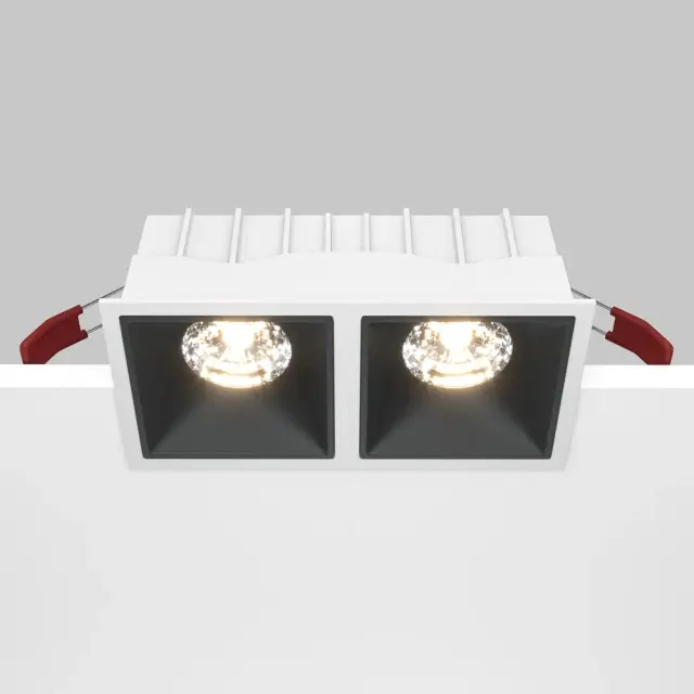 Встраиваемый точечный светильник Maytoni ALFA LED — черный, ракурс 2