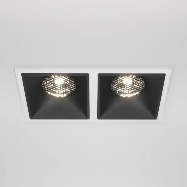 Встраиваемый точечный светильник Maytoni ALFA LED — черный, ракурс 5
