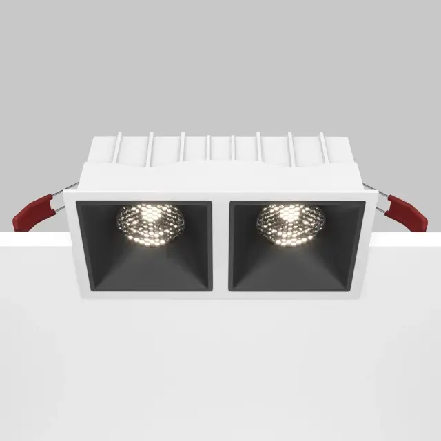 Встраиваемый точечный светильник Maytoni ALFA LED — черный, ракурс 6