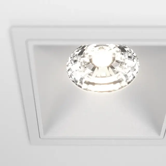 Встраиваемый точечный светильник Maytoni ALFA LED — белый, ракурс 3