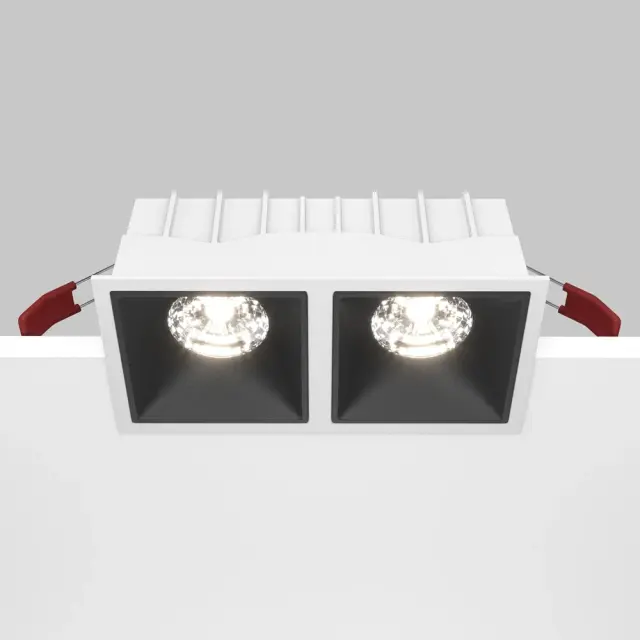 Встраиваемый точечный светильник Maytoni ALFA LED — черный, ракурс 2