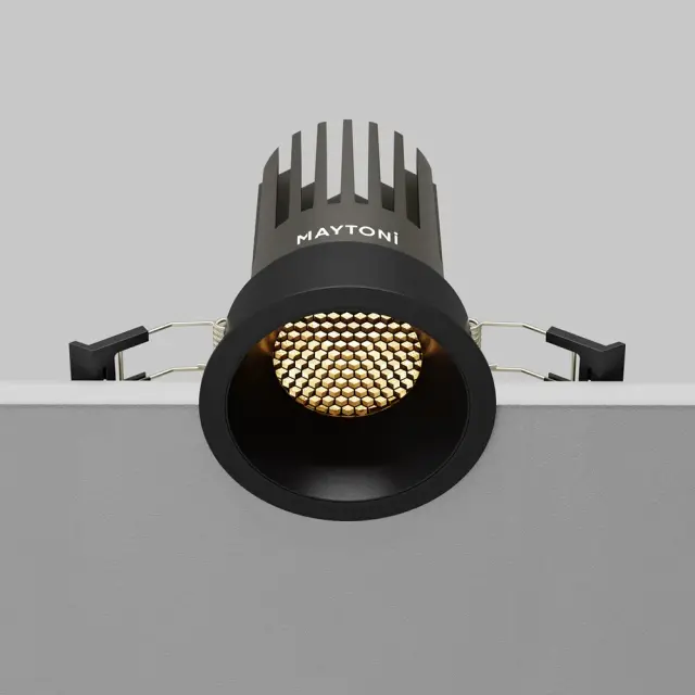 Встраиваемый точечный светильник Maytoni DIP — черный, ракурс 6