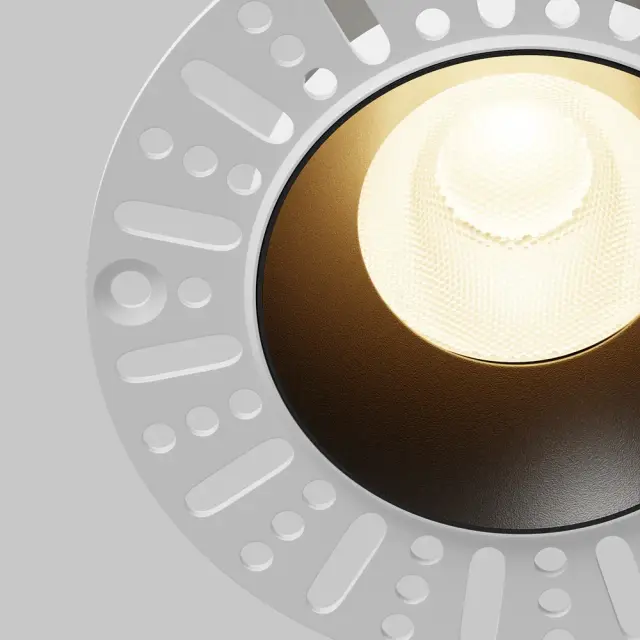 Встраиваемый точечный светильник Maytoni DIP — черный, ракурс 3