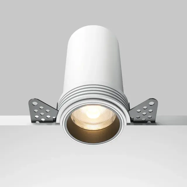 Встраиваемый точечный светильник Maytoni FOCUS LED — белый, ракурс 2