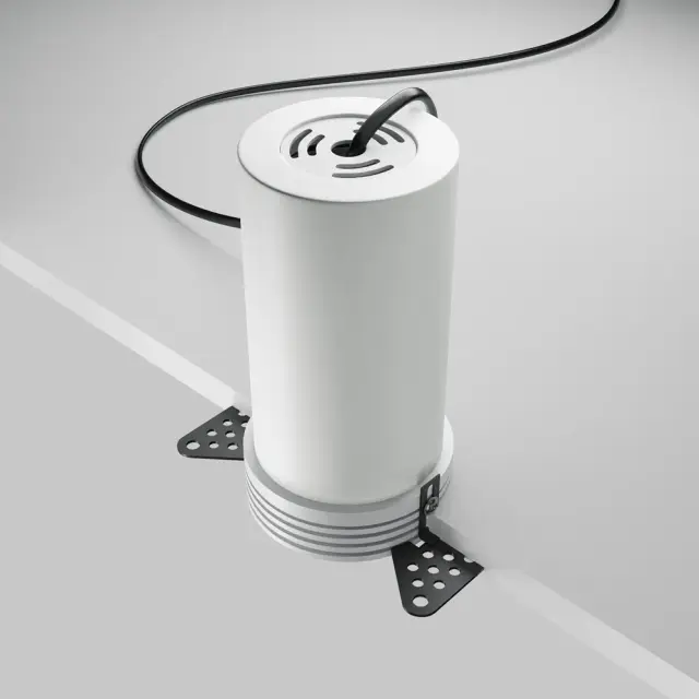 Встраиваемый точечный светильник Maytoni FOCUS LED — белый, ракурс 4