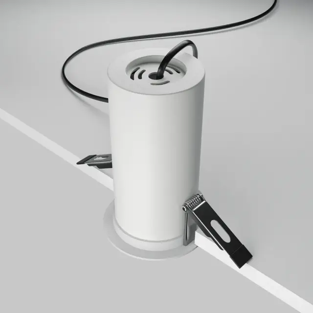 Встраиваемый точечный светильник Maytoni FOCUS LED — белый, ракурс 4