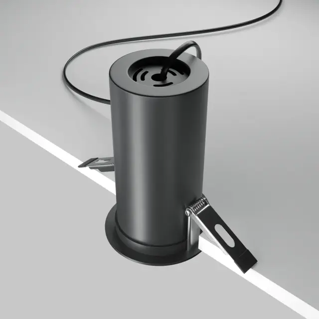 Встраиваемый точечный светильник Maytoni FOCUS LED — черный, ракурс 4