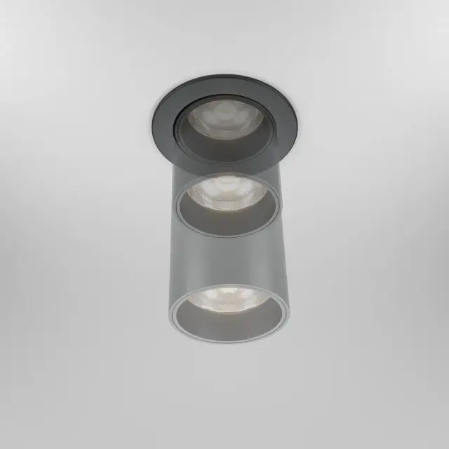 Встраиваемый точечный светильник Maytoni FOCUS LED — черный, ракурс 6