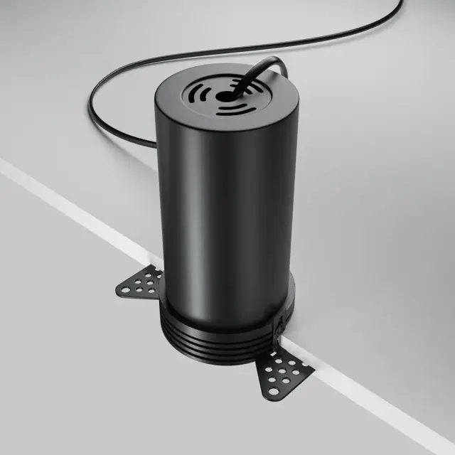 Встраиваемый точечный светильник Maytoni FOCUS LED — черный, ракурс 4