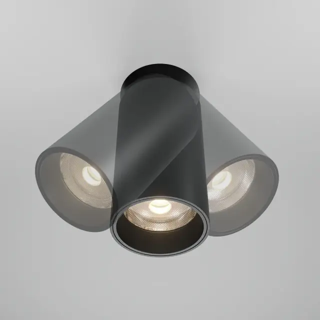 Встраиваемый точечный светильник Maytoni FOCUS LED — черный, ракурс 6
