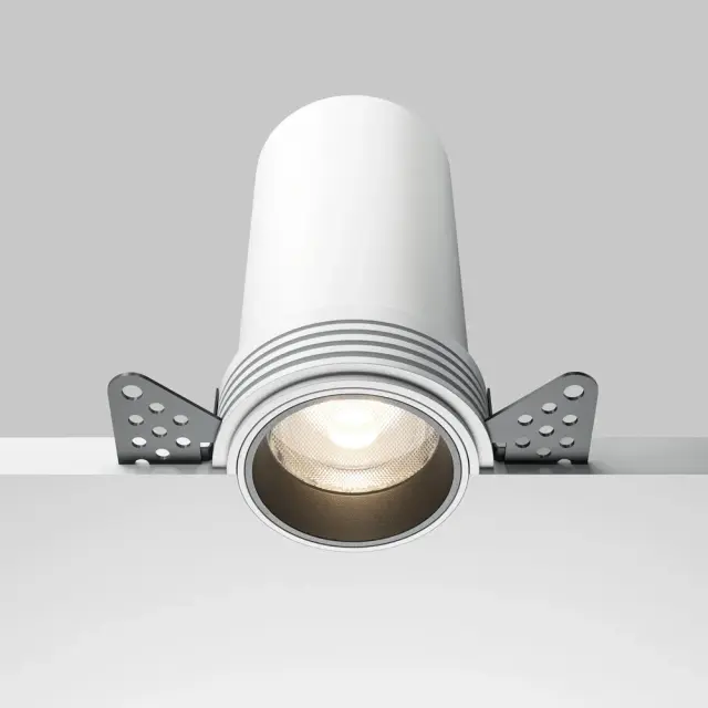 Встраиваемый точечный светильник Maytoni FOCUS LED — белый, ракурс 2