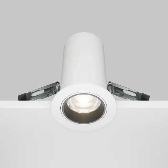 Встраиваемый точечный светильник Maytoni FOCUS LED — белый, ракурс 2