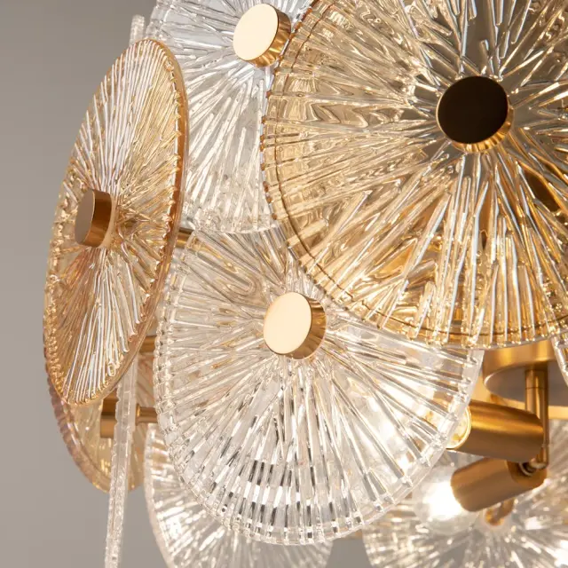Подвесная люстра Maytoni ASTER — янтарный, прозрачный, ракурс 5