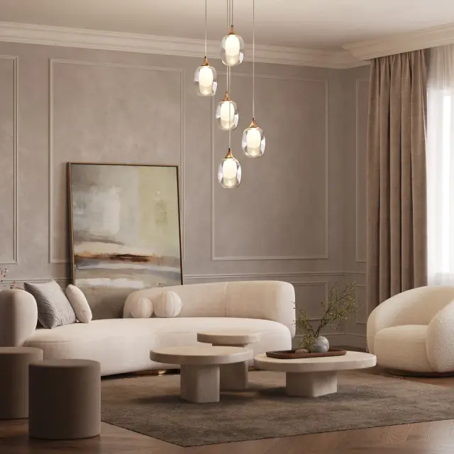 Подвесной светильник Maytoni AURA — прозрачный, ракурс 4