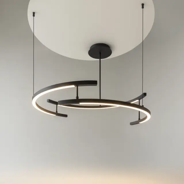 Потолочный светильник Maytoni LINE — черный, ракурс 3