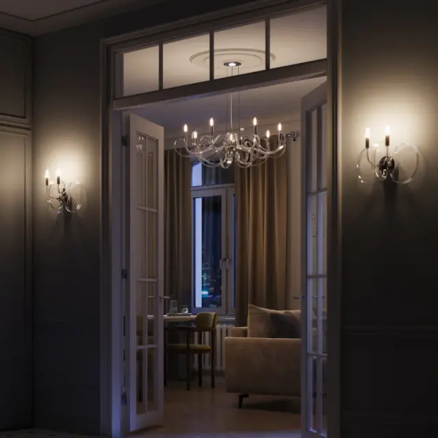 Бра Maytoni ATLANTA — хром, ракурс 2