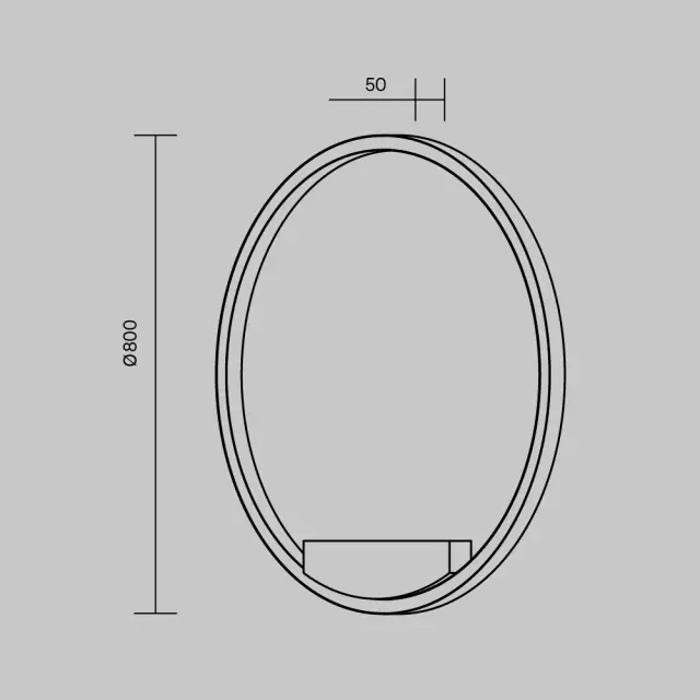 Бра Maytoni RIM — белый, ракурс 3
