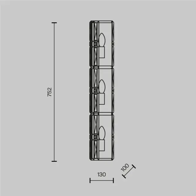 Накладное бра Maytoni FACET — прозрачный, ракурс 8