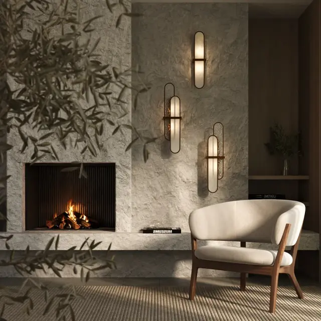 Накладное бра Maytoni MARMO — белый, ракурс 3