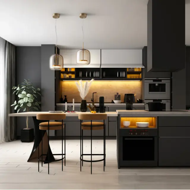 Подвесной светильник Maytoni MADMEN — янтарный, ракурс 2