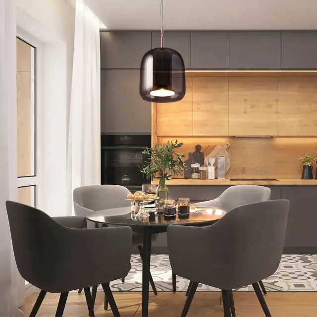 Подвесной светильник Maytoni MADMEN — коричневый, ракурс 2