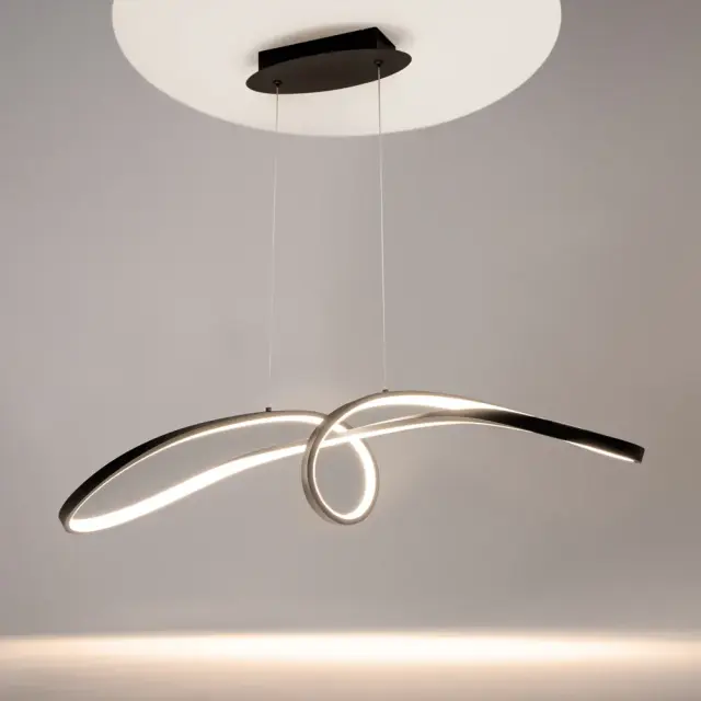 Подвесной светильник Maytoni CURVE — черный, ракурс 3