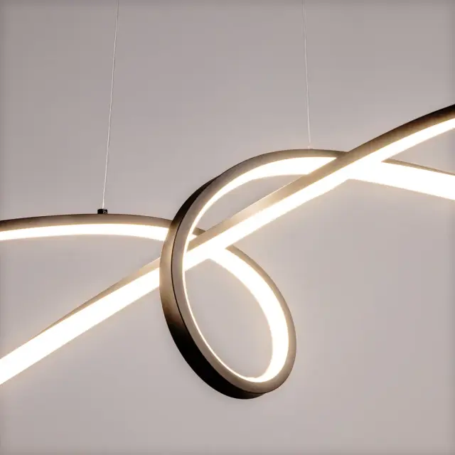 Подвесной светильник Maytoni CURVE — черный, ракурс 5