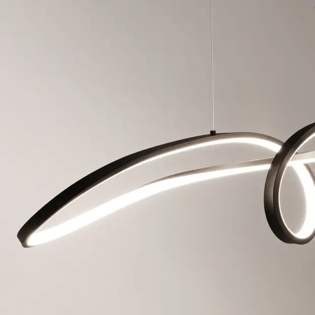 Подвесной светильник Maytoni CURVE — черный, ракурс 6
