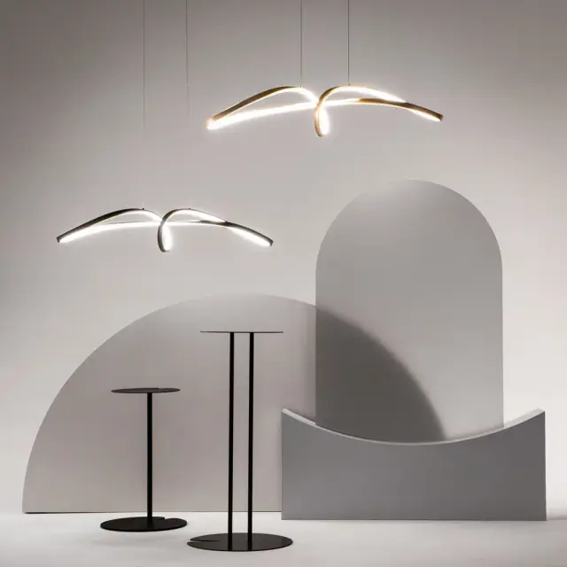 Подвесной светильник Maytoni CURVE — черный, ракурс 7