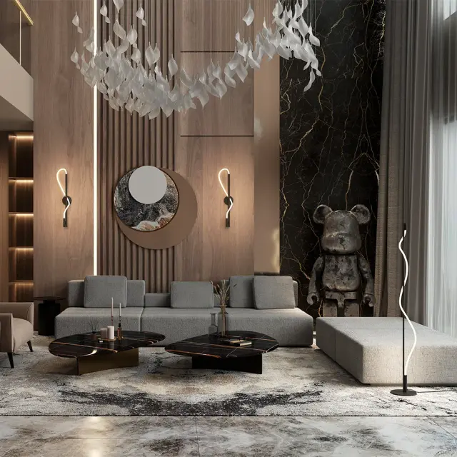 Торшер Maytoni TAU — белый, ракурс 10