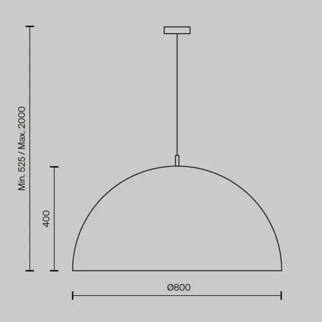 Подвесной светильник Maytoni DOME — белый, ракурс 2