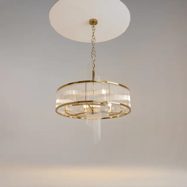 Подвесная люстра Maytoni FRAME — прозрачный, ракурс 2