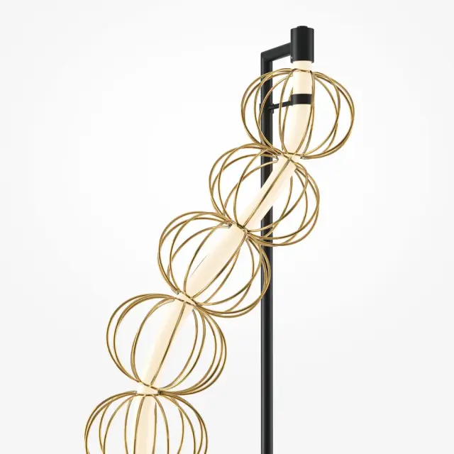 Торшер Maytoni GOLDEN CAGE — золотой, ракурс 2