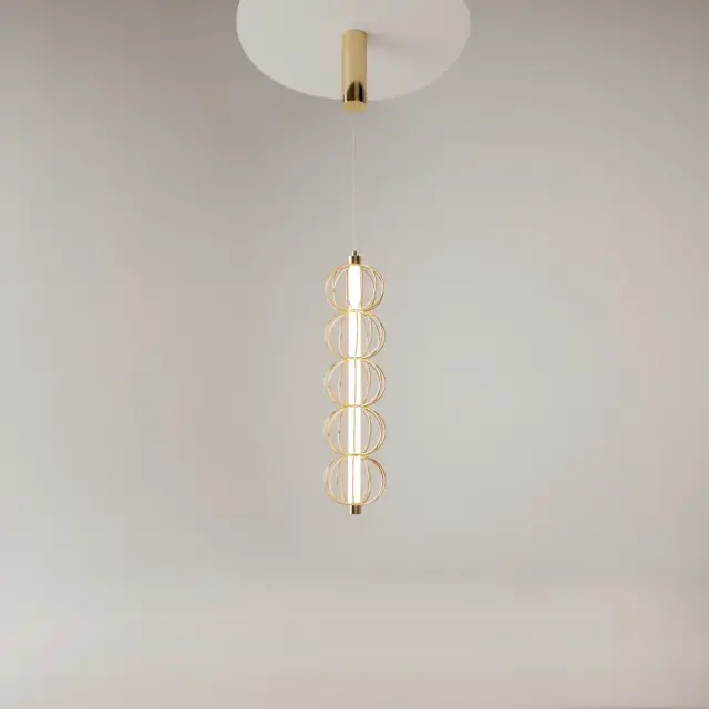Подвесной светильник Maytoni GOLDEN CAGE — золотой, ракурс 3