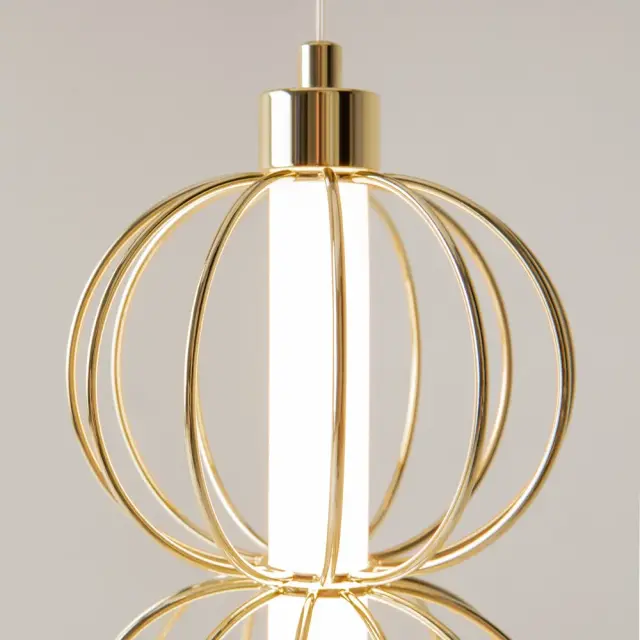 Подвесной светильник Maytoni GOLDEN CAGE — золотой, ракурс 6