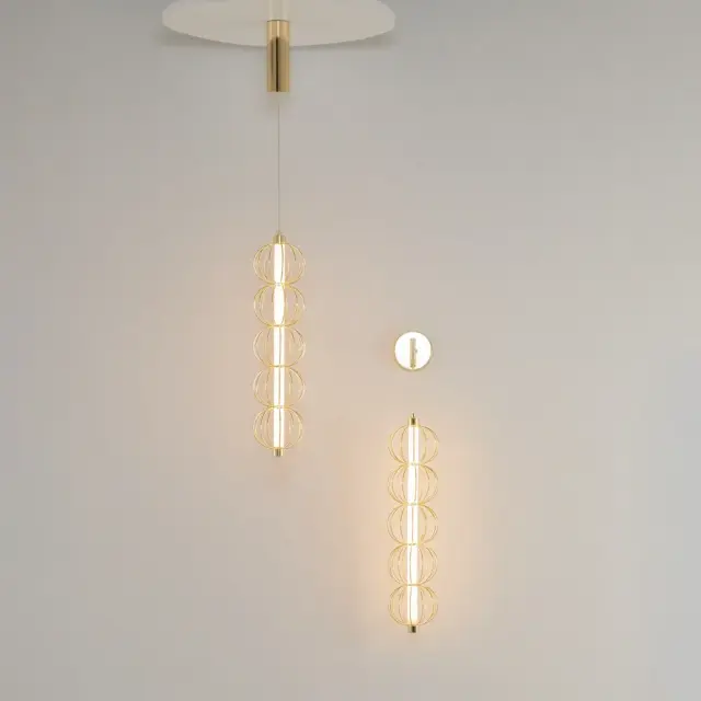 Подвесной светильник Maytoni GOLDEN CAGE — золотой, ракурс 7