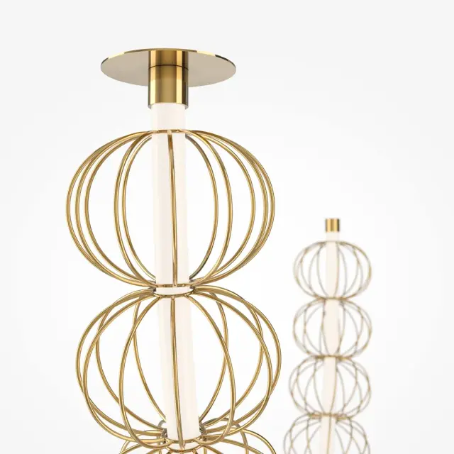 Подвесной светильник Maytoni GOLDEN CAGE — золотой, ракурс 3