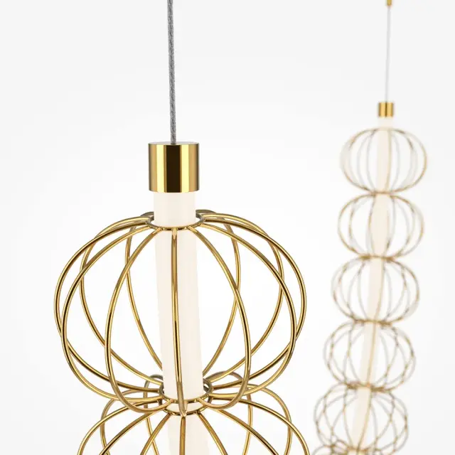 Подвесной светильник Maytoni GOLDEN CAGE — золотой, ракурс 3